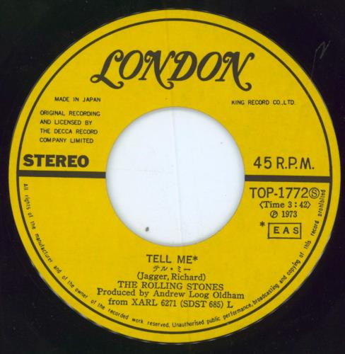 邦楽 STONES UK 1st short tell me The Rolling Stones – Tell Me – Vinyl (7